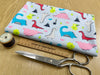 Dinosaur Fabric - Multi Dinosaurs on Blue - Cotton Craft Fabric Material