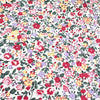 Cotton Poplin Fabric - Pretty Red & Pink Floral on Cream