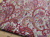 Cotton Fabric - Burgundy Red & Ivory Paisley Print - Craft Dress Fabric Material