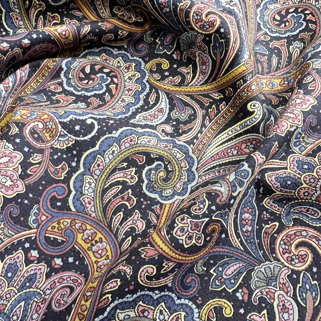 cotton dress fabric uk Floral Cotton Lawn Fabric | Blue, Red & Green
