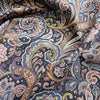 Cotton Fabric - Navy Blue & Pink Paisley Print - Craft Dress Fabric Material