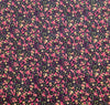 Floral Fabric ~ Ditsy Floral Print ~Pink Yellow Navy ~ 100% Cotton Poplin Fabric