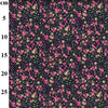 Floral Fabric ~ Ditsy Floral Print ~Pink Yellow Navy ~ 100% Cotton Poplin Fabric