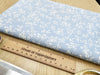 Cotton Fabric - Cornflower Blue & White Floral - Quilting Craft Fabric Material