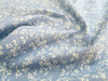 Cotton Fabric - Cornflower Blue & White Floral - Quilting Craft Fabric Material