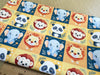 Cotton Fabric - Cute Baby Safari Animals Nursery Craft Fabric Material