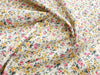 Cotton Fabric - Pretty Yellow & Pink Ditsy Floral Print