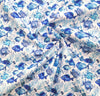 Cotton Fabric - Blue Fish - Under the Sea- Underwater Print Cotton Craft Material