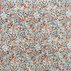 Cotton Fabric - Blue & Red Ditsy Floral on Cream