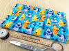 Cotton Fabric - Happy Dogs on Blue
