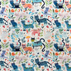 Cotton Fabric - Cute Cats & Pretty Flowers
