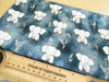 Cotton Fabric - Cute Baby Elephants on Navy Blue - Craft Dress Fabric Material