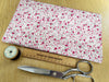 Cotton Fabric - Pretty Rose Pink Ditsy Floral - Craft Fabric Material