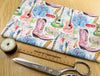 Cotton Fabric - Nashville Country Music Print