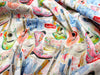 Cotton Fabric - Nashville Country Music Print