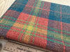 Upholstery Fabric Grampian Faux Wool Green & Orange Tartan Check Curtain Fabric