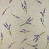 Upholstery Fabric - Cotton Rich Linen Look Material - Lavender Flowers