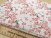 Upholstery Fabric - Cherry Blossom Floral Leaf Craft Cotton Rich Linen Look Material