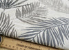 Linen Look Canvas Fabric - Palm Leaf Print - Upholstery Cushion Curtain Craft Fabric