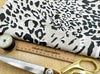 Linen Look Canvas Fabric - Animal Leopard Print - Upholstery Cushion Curtain Craft Fabric