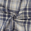 Canvas Fabric - Navy Highland Tartan Check - Craft Upholstery Fabric