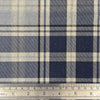 Canvas Fabric - Navy Highland Tartan Check - Craft Upholstery Fabric