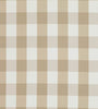 Upholstery Fabric - Romo Natural Beige & White Gingham Cotton Canvas Curtain Cushion Blind Fabric