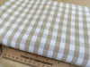 Upholstery Fabric - Romo Natural Beige & White Gingham Cotton Canvas Curtain Cushion Blind Fabric