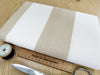 Upholstery Fabric - Romo Natural Beige & White Stripe Cotton Canvas Curtain Cushion Blind Fabric