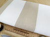 Upholstery Fabric - Romo Natural Beige & White Stripe Cotton Canvas Curtain Cushion Blind Fabric