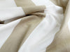 Upholstery Fabric - Romo Natural Beige & White Stripe Cotton Canvas Curtain Cushion Blind Fabric