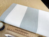 Upholstery Fabric - Romo French Blue & White Stripe Cotton Canvas Curtain Cushion Blind Fabric