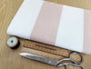 Upholstery Fabric - Romo Rose Pink & White Stripe Cotton Canvas Curtain Cushion Blind Fabric