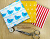 Fat Quarter Fabric Bundle - Seagulls & Anchors Seaside Beach Mix - 3 Piece Bundle