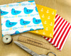 Fat Quarter Fabric Bundle - Seagulls & Anchors Seaside Beach Mix - 3 Piece Bundle