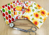 Fat Quarter Fabric Bundle - Autumn Gonks Sunflowers & Leaves Mix - 3 Piece Bundle