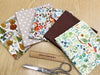 Fat Quarter Bundle - Squirrel & Hare Autumn Colour Mix Bunting Craft Fabric