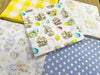 Easter Fabric Bundle - Cute Easter Bunny Blue & Yellow Fabric Mix