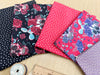 Fat Quarter Bundle - Sugar Skulls & Stars - Cotton Craft Fabric Material