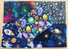 Fat Quarter Fabric Bundle - Outer Space - Spaceman - Astronaut - Planets - Galaxy Bunting Craft Fabric