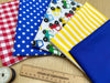 Fat Quarter Bundle - Children's Bright Farm Tractors Bunting Craft Fabric