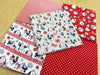 Fat Quarter Bundle - Cute Red Robin Christmas Mix Bunting Craft Fabric