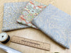 Fat Quarter Bundle - William Morris- Grey - Bird floral Print Craft Fabric Material