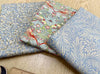 Fat Quarter Bundle - William Morris- Grey - Bird floral Print Craft Fabric Material