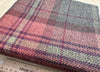 Upholstery Fabric Grampian Faux Wool Brown & Red Tartan Check Curtain Fabric