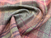 Upholstery Fabric Grampian Faux Wool Brown & Red Tartan Check Curtain Fabric