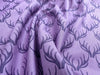 Lewis & Irene Quilting Fabric - 'Loch Lewis' Antlers - Purple