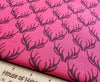 Lewis & Irene Quilting Fabric - 'Loch Lewis' Antlers - Red