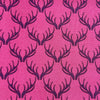 Lewis & Irene Quilting Fabric - 'Loch Lewis' Antlers - Red