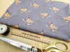 Lewis & Irene Quilting Fabric - 'Country Life' Pheasants - Earth Grey